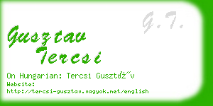 gusztav tercsi business card